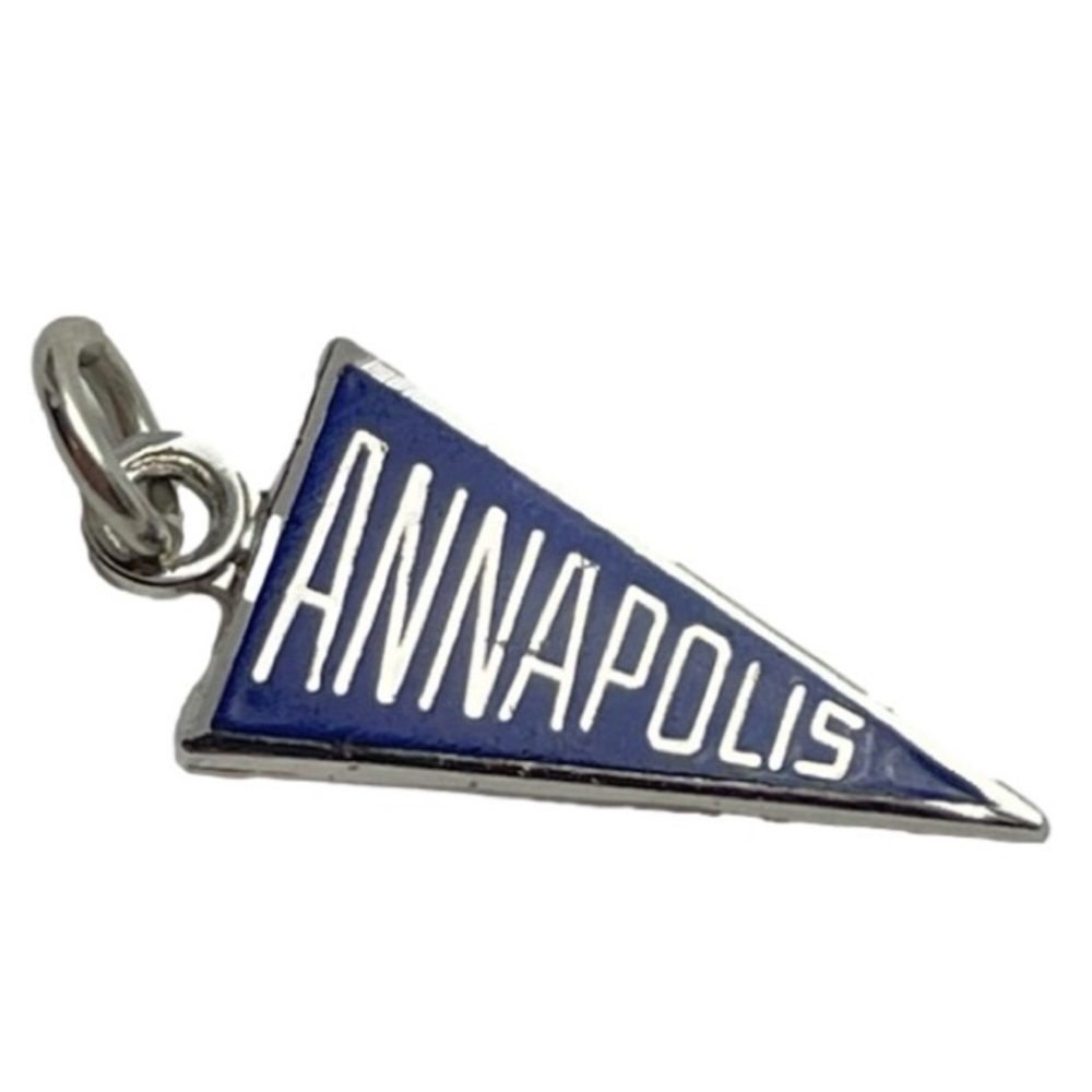 Sterling Silver Travel Places Charm Pendant Signed